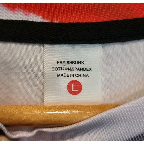 Unisex Christmas Cat Crew Neck Pullover Top Sz L - Picture 5 of 6